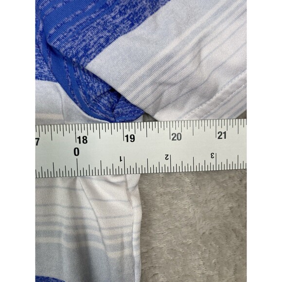 Under Armour The Playoff‎ Polo Golf Shirt Mens M Performance Stretch Striped - Picture 4 of 5